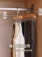Wooden suspender multi-function wardrobe underwear storage artifact household solid wood hook clothes rack