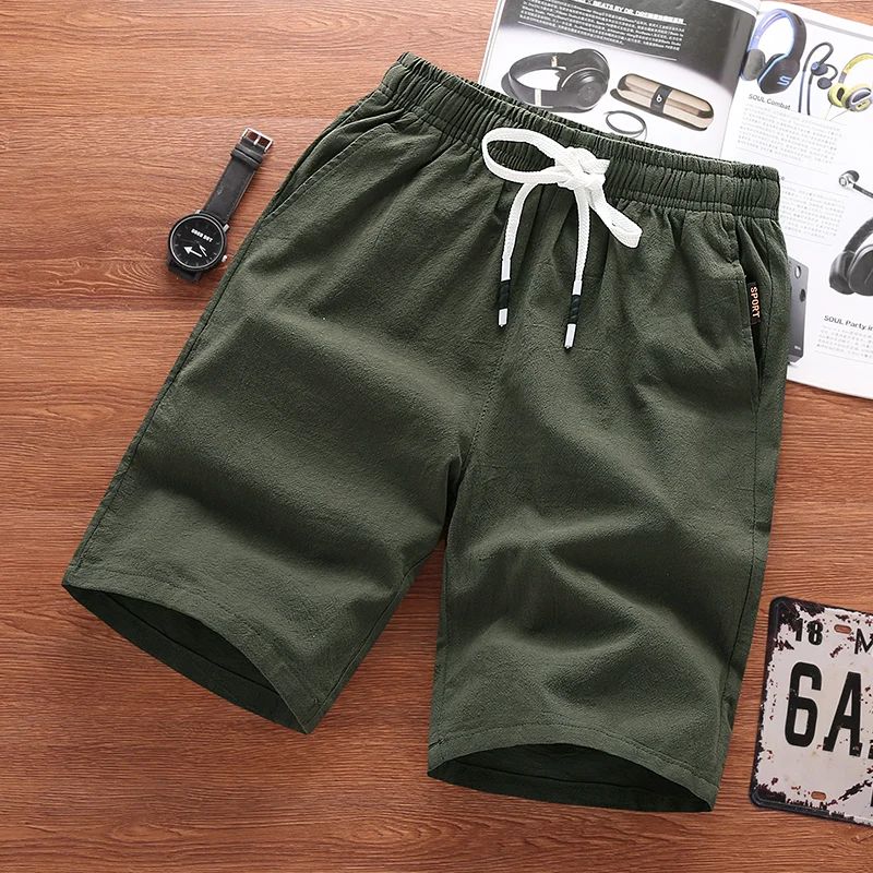 100% COTTON SHORT PLUS SIZE MENS SHORTS PANTS SUMMER CASUAL