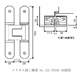 SIMONSWER brand 180-degree open 3D adjustable invisible door background wall hinge hidden hinges 2 pieces