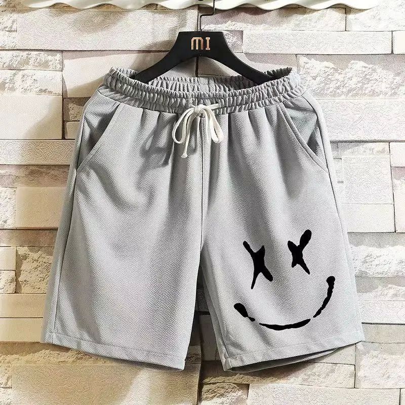 2023 FASHION MENS COTTON BEACH SHORTS FUNNY GRAPHICS PRINT