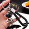 PERSONALITY LEATHER SAFE RICH CAR KEY PENDANT NET RED INS SPACE ASTRONAUT KEYCHAIN MALE AND FEMALE CREATIVITY