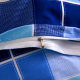 Dormitory blue and white grid d three-piece set student military training bedding single quilt cover bed sheet top and bottom bunk blue stripes 3