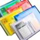 A4 file bag snap bag information button bag transparent plastic bag student file bag storage bag file bag