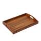 European style wood tray rectangular tea set handle wooden holder 222 North Pan family simple dining tray storage wood tray