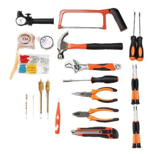 Household tool box hand-electric drill angle grinding lithium electric drill set hardware multi-function set maintenance electric tools