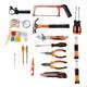 Household tool box hand-electric drill angle grinding lithium electric drill set hardware multi-function set maintenance electric tools