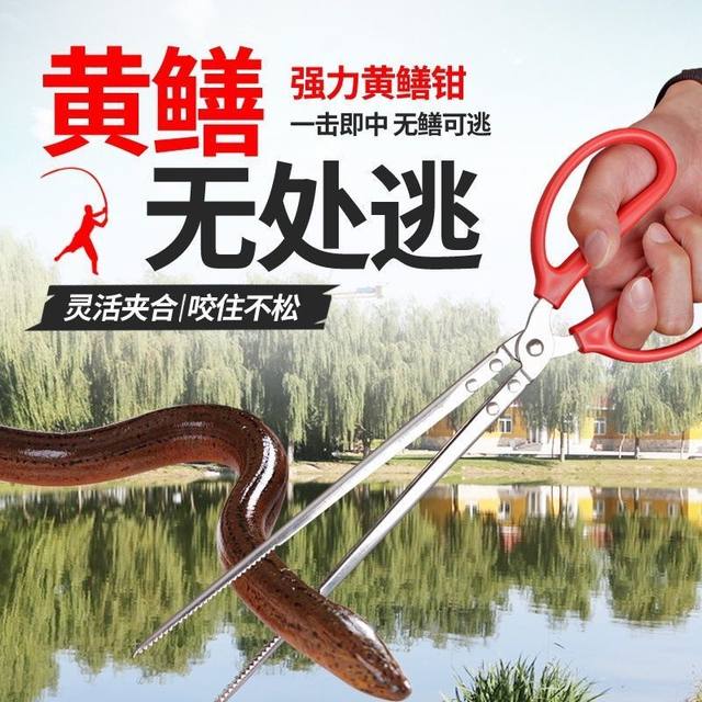黄鳝夹螃蟹夹子鳝鱼钳控鱼器泥鳅钳子防滑夹鱼神器捉鱼器抓捕工具