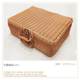 T9J5 rattan storage box, wicker storage box, picnic basket, storage basket, retro suitcase, props