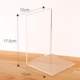 Book baffle book partition book shelf book classification baffle Acrylic simple book book rests L-shaped desktop gap baffle