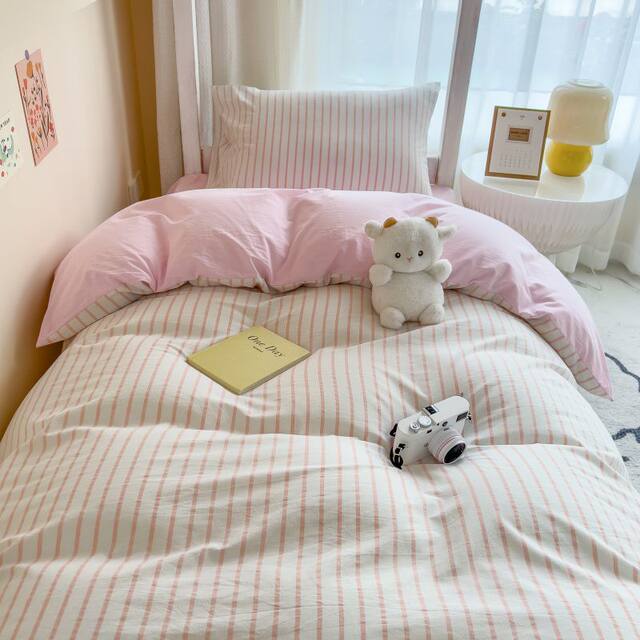 Class A wash pure cotton four-piece set full cotton quilt cover bed cover sheet bed linen bed linen three-piece set student dormitory