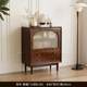 S`Box chest of cabinets living room rattan chest of cabinet storage cabinets small retro rattan solid wooden leg cabinets vertical bedroom against the wall