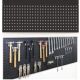 Hole plate storage rack shelf steel plate multi-function square hole tool storage board auto repair hardware tool hanging wall board