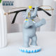 Creative image glasses frame display stand glasses stand elephant ornament resin crafts desktop accessories children's gift