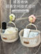 Multifunctional hollow storage basket household kitchen and household furniture dormitory bedside bathroom bath without punching hanging rack