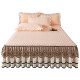 European style bed skirt A style latex cool mat ice silk mat three-piece set natural mat cool mat sheet bed cover summer air conditioning