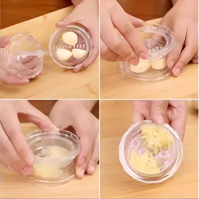 捣蒜泥神器手动不粘手多功能捣蒜器按压捻蒜盒搅蒜蘸料碟小工具