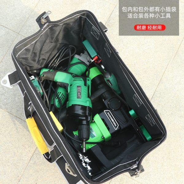 工具包五金大容量结 用耐塑底实电工方包收纳包木工工具袋包拉杆
