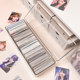 Card storage box transparent flip dustproof card box kpop Korean entertainment star album small card Nezha card collection box