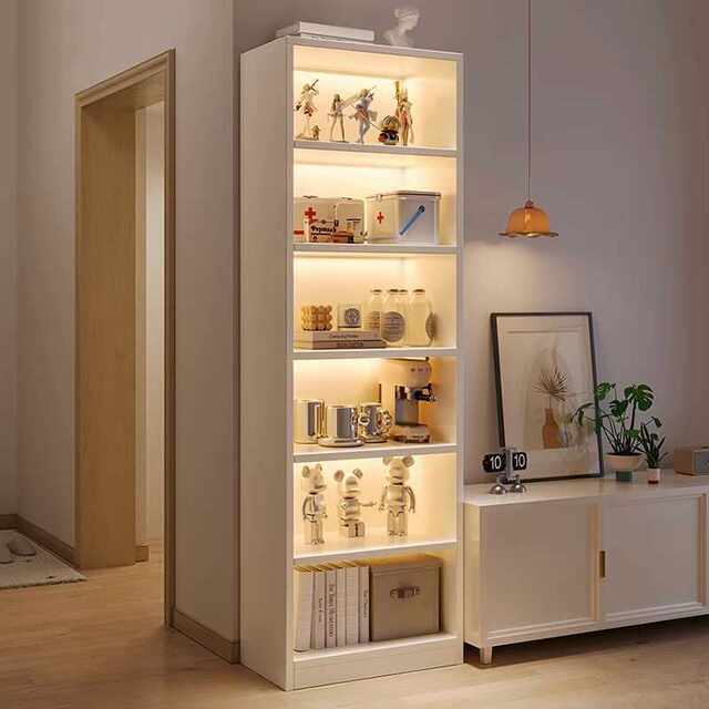 Store shelves beside the TV cabinet household bookshelf living room multi-layer corner bookcase simple floor storage aisle cabinet