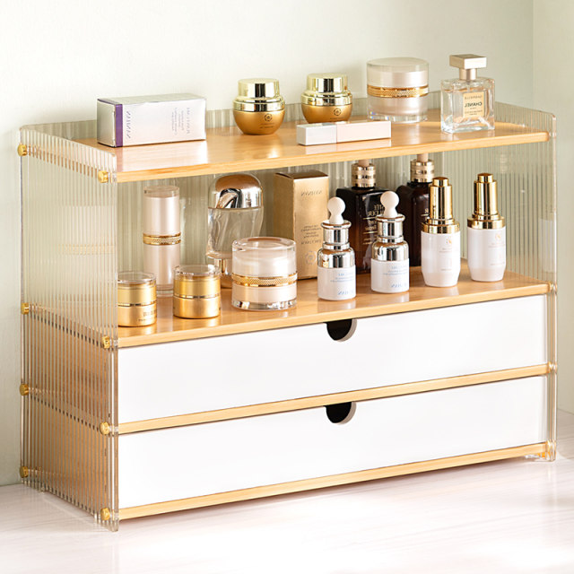 Desktop storage box storage cabinet tea set display cabinet dining C utensils cosmetics kitchen water cup storage rack storage