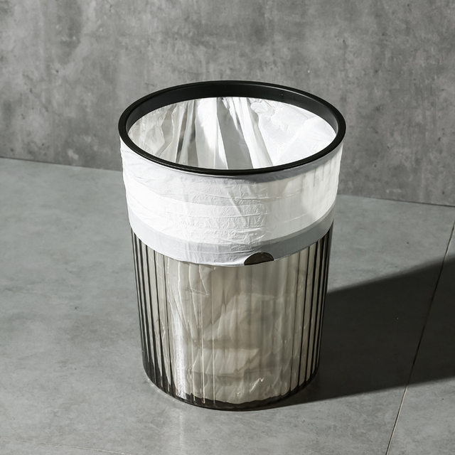 Large sanitation toilet plastic basket outdoor desktop classification uncovered hotel kitchen transparent household trash can