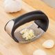 Stainless steel manual ring garlic press garlic mortar garlic garlic paste artifact pounding garlic household kitchen garlic shot tool