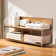 Desktop storage rack desk bookshelf organizer home study desk multi-layer office station storage display rack