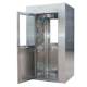 Stainless steel air shower room manufacturer double-person double-blowing induction interlocking automatic spray air shower channel hospital air shower door