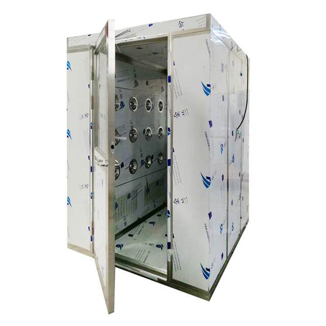 Manufacturer supplies three-person double blow 201304 stainless steel air shower room