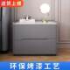 Fully solid wood stone slab painted bedside table simple modern minimalist creative storage cabinet small storage cabinet complete installation