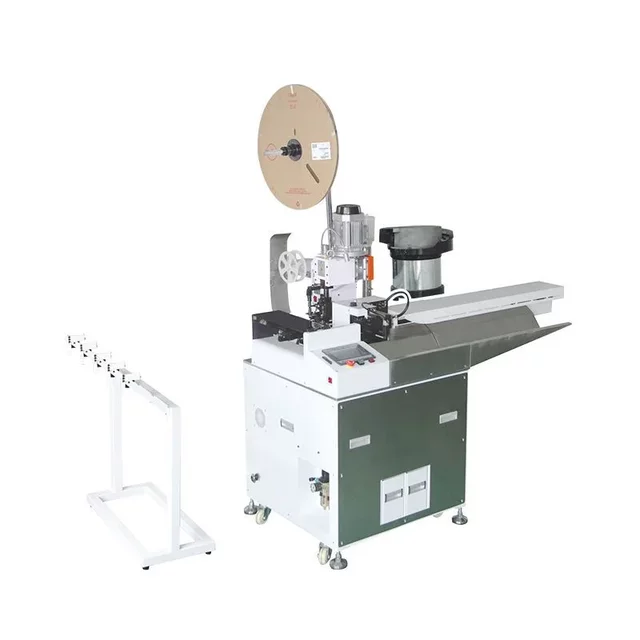 Wire harness equipment five-wire single-head terminal machine automatic wire cutting and peeling tin machine single-head twist wire rubber shell machine