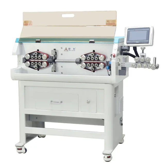 New energy wire stripping machine fully automatic wire cutting machine large square wire cable automatic wire cutting machine off line machine