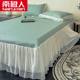 Antarctic people iced doodle children's bed sheet three-piece set household bed skirt style summer solid color ice silk cool mat air conditioning mat