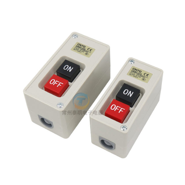 CNTD Changde CBSP-330 three-phase motor power start plastic button press buckle switch 380v