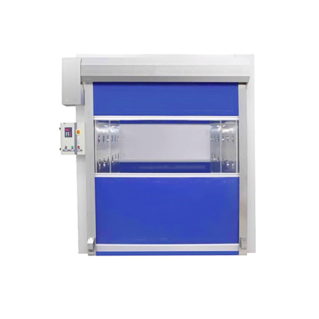 Pvc fast door cargo shower room purification project automatic induction roller shutter door dust-free workshop cargo passage air shower room