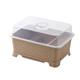 Kitchen drain cupboard with cover tableware and dish storage rack for household countertop multi-functional storage box for bowls and chopsticks
