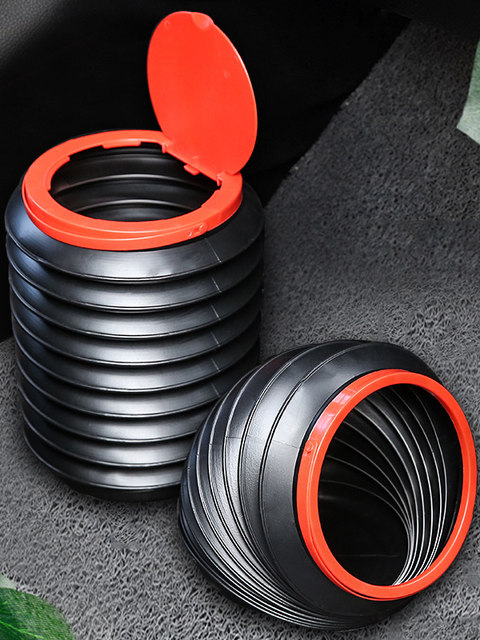 Car trash can car trash bag foldable hanging umbrella barrel creative storage supplies on car
