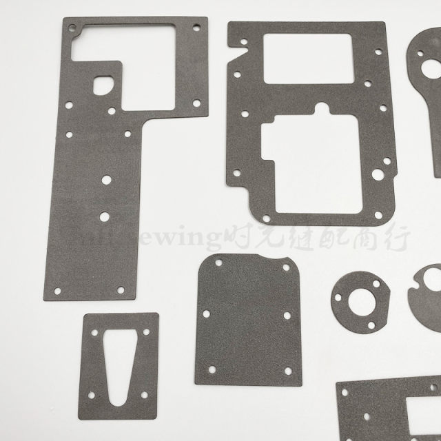 Four-needle six-wire seam sealing gasket, curved arm-type seam oil sealing gasket