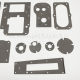 Four-needle six-wire seam sealing gasket, curved arm-type seam oil sealing gasket