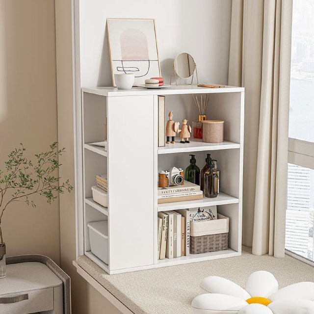 Bathroom cabinet storage cabinet balcony bookcase window sill sun protection debris storage cabinet bedroom floor-standing bookshelf wall corner storage rack