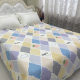 Bed cover, all seasons, universal single piece simple geometric quilting multi-purpose pad sweat-absorbing cotton anti-slip sheet non-slip bed