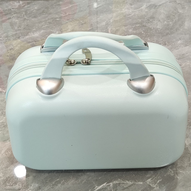 Hand-held suitcase f makeup small box bag 13-inch small password box lightweight mini storage box for women