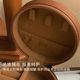 Small round cake Maillard color portable jewelry box ring earring earring necklace small exquisite storage box