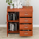 Office cabinet with lock drawer brake mobile file cabinet wooden height storage cabinet office floor-standing information cabinet