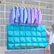 Balcony telescopic clothes drying rod quilt artifact clothes rack single rod folding invisible household bed sheet hook stainless steel
