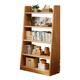 Selected solid wood bookshelves trapezoidal storage rack floor display cabinet integrated with wall multi-layer living room storage cabinet children's storage