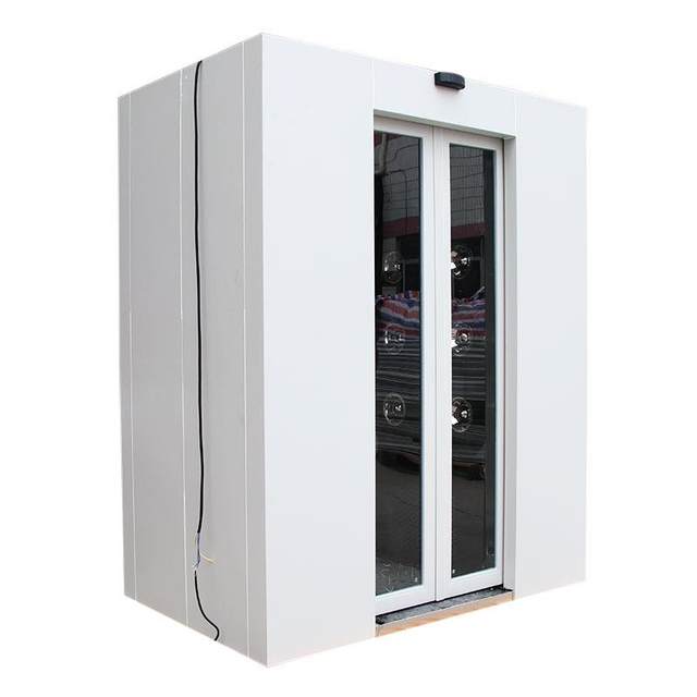 Air shower room manufacturer stainless steel multi-person double-blowing induction shower room air shower room air shower door