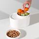 Double-layer desktop trash can mini sorting round plastic lazy storage barrel small household use debris sorting