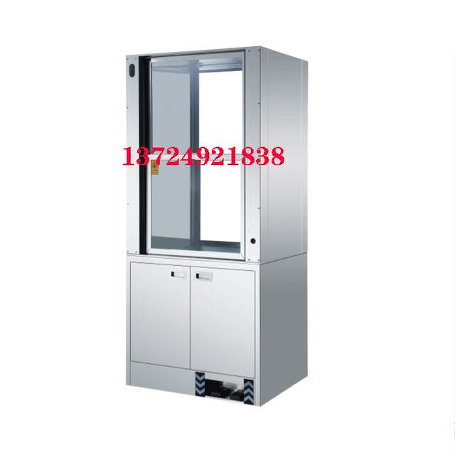 Electric lifting transfer window Stainless steel transfer window Double door interlocking foot control transfer cabinet air shower room cargo conveyor belt