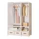 Wardrobe, household bedroom, simple assembly, dustproof wardrobe for rental house, thickened storage wardrobe shelf
